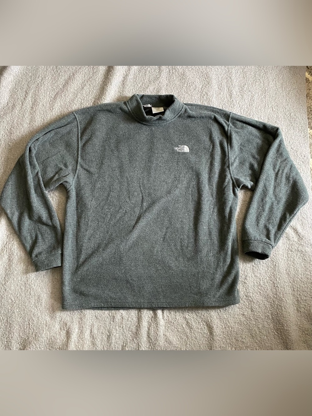 The North Face Men's Heather Charcoal Fleece Crewneck